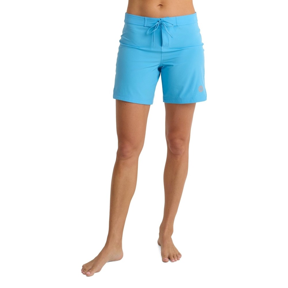 NWT Roxy Womens Board Shorts 7" Inseam Quick Dry Swim Shorts Blue Small